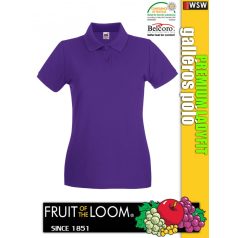   Fruit of the Loom PREMIUM LADYFIT piqué galléros női póló