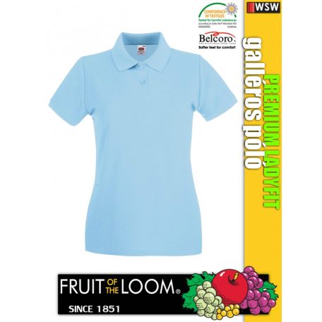 Fruit of the Loom PREMIUM LADYFIT piqué galléros női póló