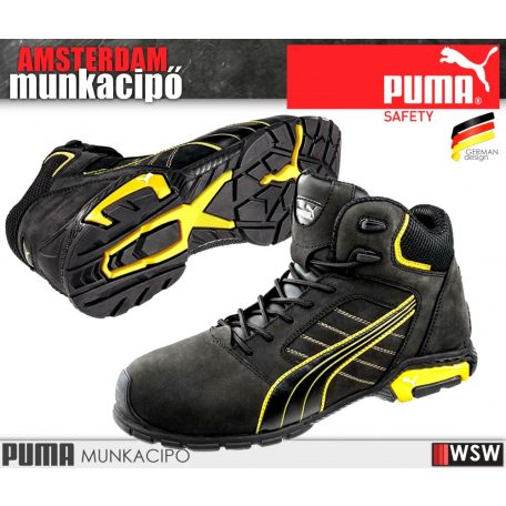Puma AMSTERDAM S3 munkabakancs - munkavédelmi cipő
