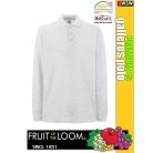 Fruit of the Loom PREMIUM LS piqué galléros hosszúujjú póló