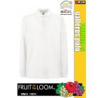 Fruit of the Loom PREMIUM LS piqué galléros hosszúujjú póló