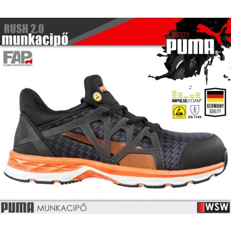 Puma RUSH 2.0 S1P technikai munkacipő - munkavédelmi cipő