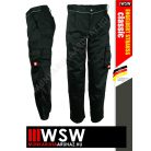 .Engelbert Strauss CLASSIC BLACK erősített anyagú 315 g/m² technikai munkanadrág - munkaruha