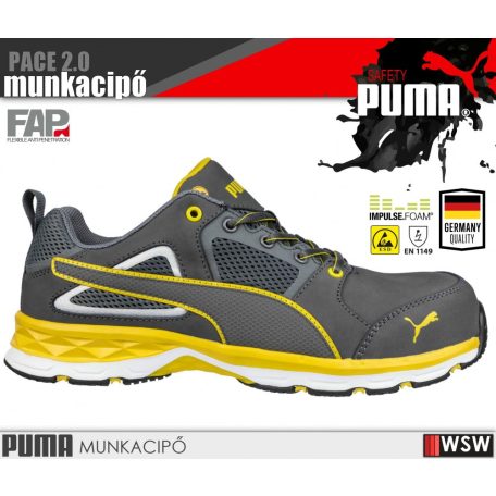 Puma PACE 2.0 S1P technikai munkacipő - munkavédelmi cipő
