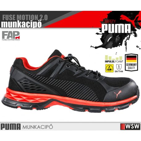 Puma FUSE MOTION 2.0 S1P technikai munkacipő - munkavédelmi cipő