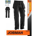 Jobman PRACTICAL BLACK technikai prémium lengőzsebes pamut deréknadrág - munkaruha