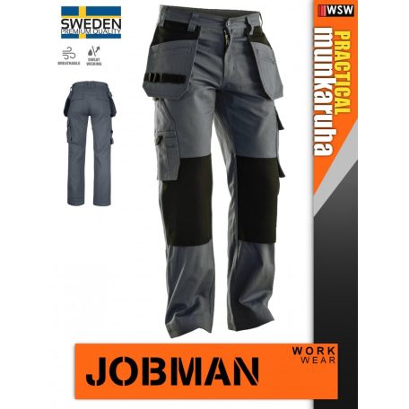 Jobman PRACTICAL DARKGREY technikai prémium lengőzsebes pamut deréknadrág - munkaruha