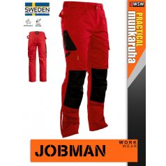   Jobman PRACTICAL RED technikai prémium deréknadrág - munkaruha