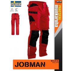   Jobman PRACTICAL RED technikai prémium deréknadrág - munkaruha