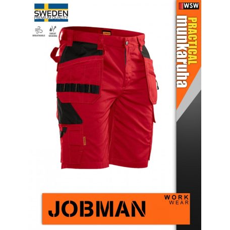 Jobman PRACTICAL RED technikai prémium rövidnadrág - munkaruha