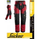 Snickers FLEXIWORK CHILIRED technikai stretch lengőzsebes deréknadrág - munkaruha