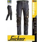 Snickers FLEXIWORK BLACK technikai slimfit stretch lengőzsebes deréknadrág - munkaruha