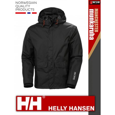 Helly Hansen MANCHESTER BLACK prémium technikai vízálló esőkabát - munkaruha