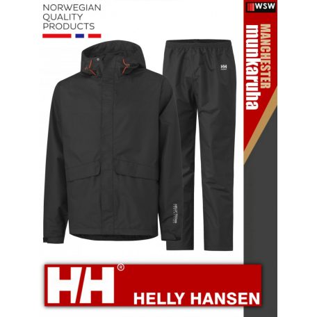Helly Hansen MANCHESTER BLACK prémium technikai shell vízálló szett - munkaruha