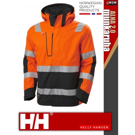 Helly Hansen ALNA 2.0 ORANGEHV vízálló technikai shell kabát - munkaruha