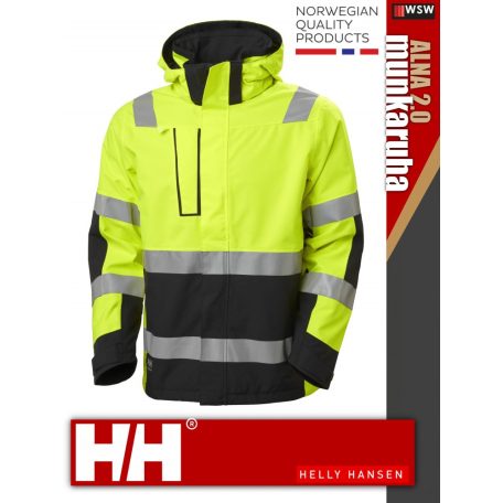 Helly Hansen ALNA 2.0 YELLOWHV vízálló technikai shell kabát - munkaruha