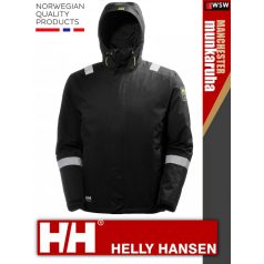  Helly Hansen MANCHESTER BLACK prémium technikai bélelt vízálló kabát - munkaruha