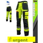 Urgent HVLINE YELLOW technikai láthatósági deréknadrág - munkaruha