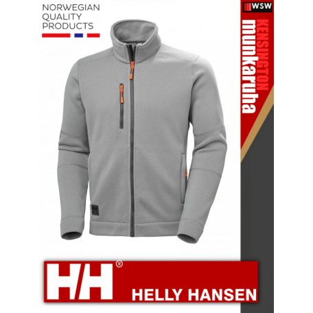 Helly Hansen KENSINGTON GREYMELANGE technikai zipzáros pulóver - munkaruha