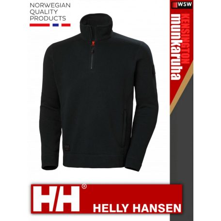 Helly Hansen KENSINGTON BLACK technikai zipzáros pulóver - munkaruha