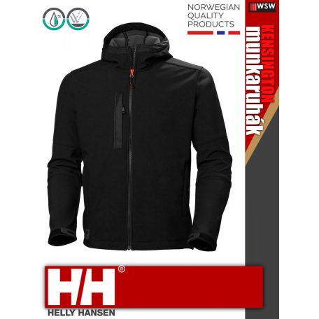 Helly Hansen KENSINGTON NAVY kapucnis softshell kabát - munkaruha