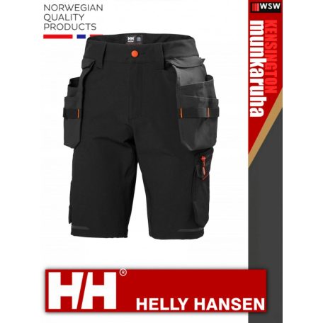 Helly Hansen KENSINGTON BLACK technikai lengőzsebes rövidnadrág - munkaruha