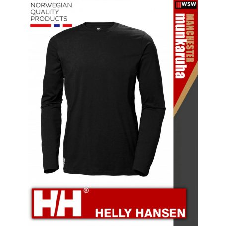 Helly Hansen MANCHESTER BLACK premium technikai női hosszúujjú póló - munkaruha