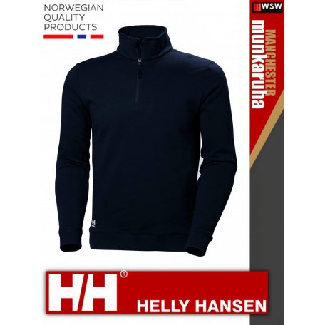 Helly Hansen MANCHESTER NAVY prémium technikai zippzáros pulóver - munkaruha