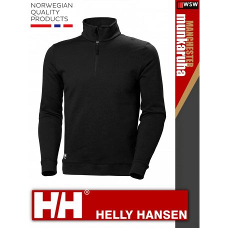 Helly Hansen MANCHESTER BLACK prémium technikai zippzáros pulóver - munkaruha