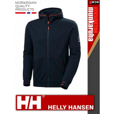 Helly Hansen KENSINGTON NAVY technikai kapucnis pamutgazdag pulóver - munkaruha