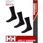 Helly Hansen MANCHESTER BLACK premium zokni 3 pár - munkaruha