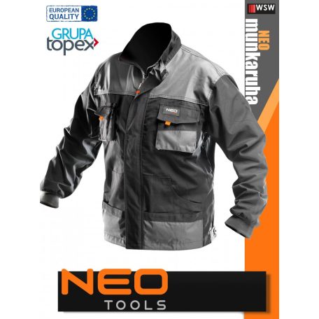 Neo Tools HD BLACK technikai kopásálló munkakabát - munkaruha