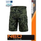 Neo Tools CAMO GREEN pamutgazdag technikai rövidnadrág - munkaruha