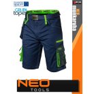 Neo Tools PREMIUM BLUE kevertszálas hasadásmentes stretch technikai rövidnadrág - munkaruha