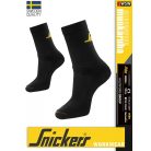 Snickers ALLROUNDWORK BLACK technikai lélegző munkazokni (3 pár) - munkaruha