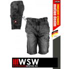 .Engelbert Strauss MOTION DENIM GRAPHITE technikai farmer rövidnadrág - munkaruha