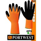 Portwest HI-VIS GRIP mártott védőkesztyű - munkakesztyű