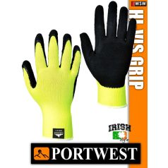 Portwest HI-VIS GRIP mártott védőkesztyű - munkakesztyű