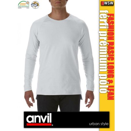Anvil FASHION BASIC Long & Lean hosszúujjú férfi póló