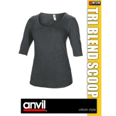 Anvil Tri-Blend Deep Scoop női póló