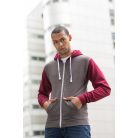 AWDis RETRO ZOODIE kapucnis zippzáros pulóver - munkruha