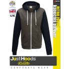 AWDis RETRO ZOODIE kapucnis zippzáros pulóver - munkruha