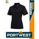 Portwest MEDICAL BLACK NAPLES női galléros munkapóló - munkaruha