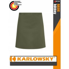   Karlowsky BASIC MOSSGREEN kevertszálas 70X55 cm kötény - munkaruha