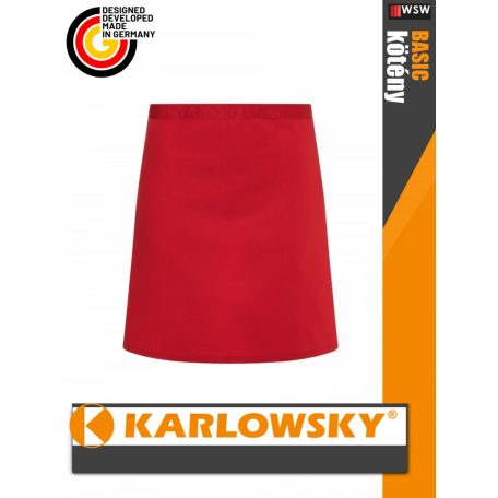 Karlowsky BASIC RED kevertszálas 70X55 cm kötény - munkaruha