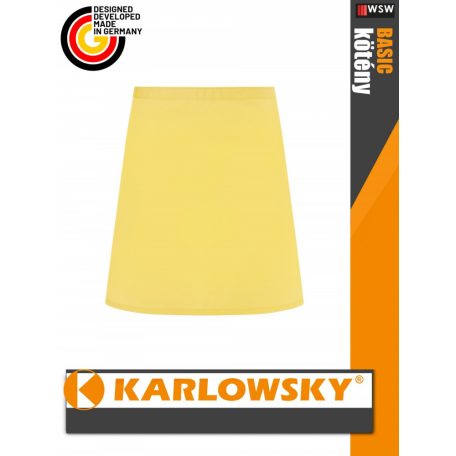 Karlowsky BASIC SUNNYYELLOW kevertszálas 70X55 cm kötény - munkaruha