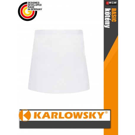 Karlowsky BASIC WHITE kevertszálas 70X55 cm kötény - munkaruha