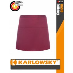  Karlowsky BASIC BORDEAUX kevertszálas 60X35 cm zsebes kötény - munkaruha