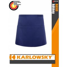   Karlowsky BASIC NAVY kevertszálas 60X35 cm zsebes kötény - munkaruha