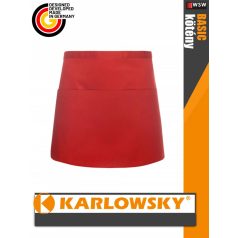   Karlowsky BASIC RED kevertszálas 60X35 cm zsebes kötény - munkaruha